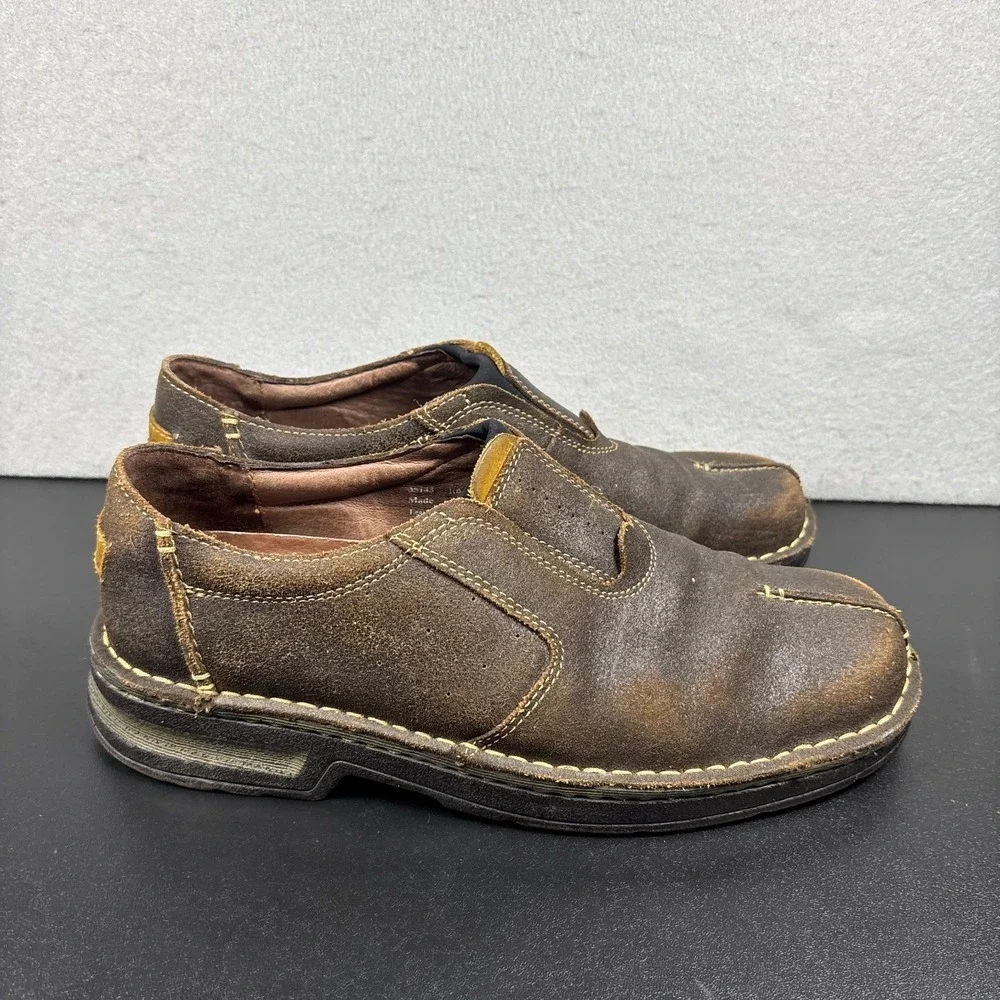 Clarks Garnett 35143 Brown‎ Loafer Shoes Leather Sneakers Size 10M Slip On